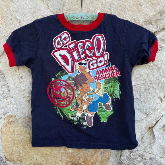 Vintage Y2K go diego go animal rescuer tshirt size 3T - Picture 1 of 6
